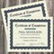 Great Papers! Certificate of Completion Fill-In, Stone Blue Border, 8.5" x 11", Printer Compatible, 15 count